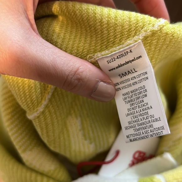 SET NWT SOLID & STRIPED LEMON JUNE TOP AND ROSIE SKIRT - Picture 8 of 12